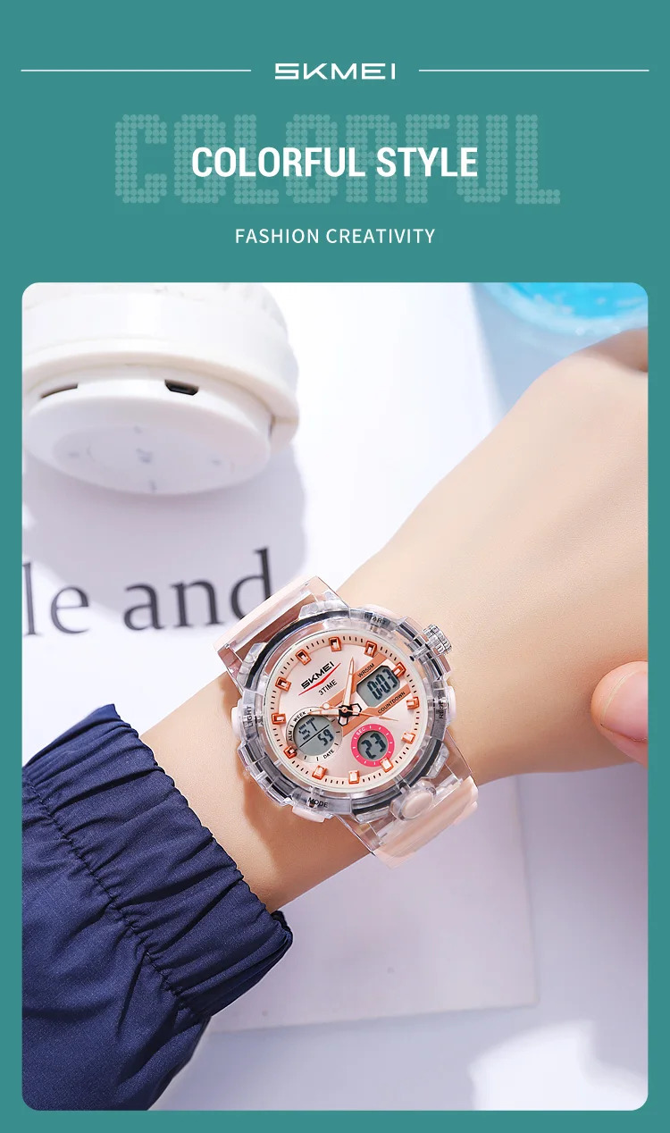 SKMEI 3Time LED Light Fashion Digital Electronics Watch Sports Quartz Watches For Men Waterproof Alarm Wristwatches Reloj Hombre