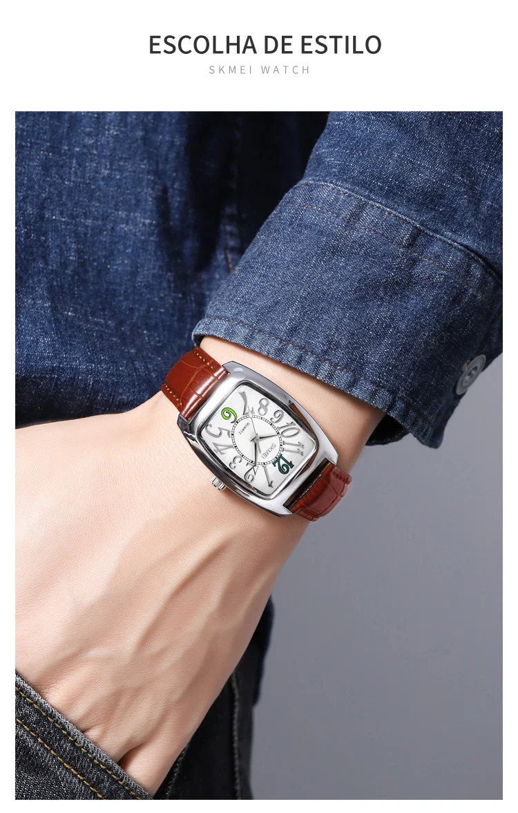 SKMEI Leisure Movement Quartz Watches For Men Women Simple Wristwatch Fashion Design Waterproof Elegant Lady Watch Reloj Hombre