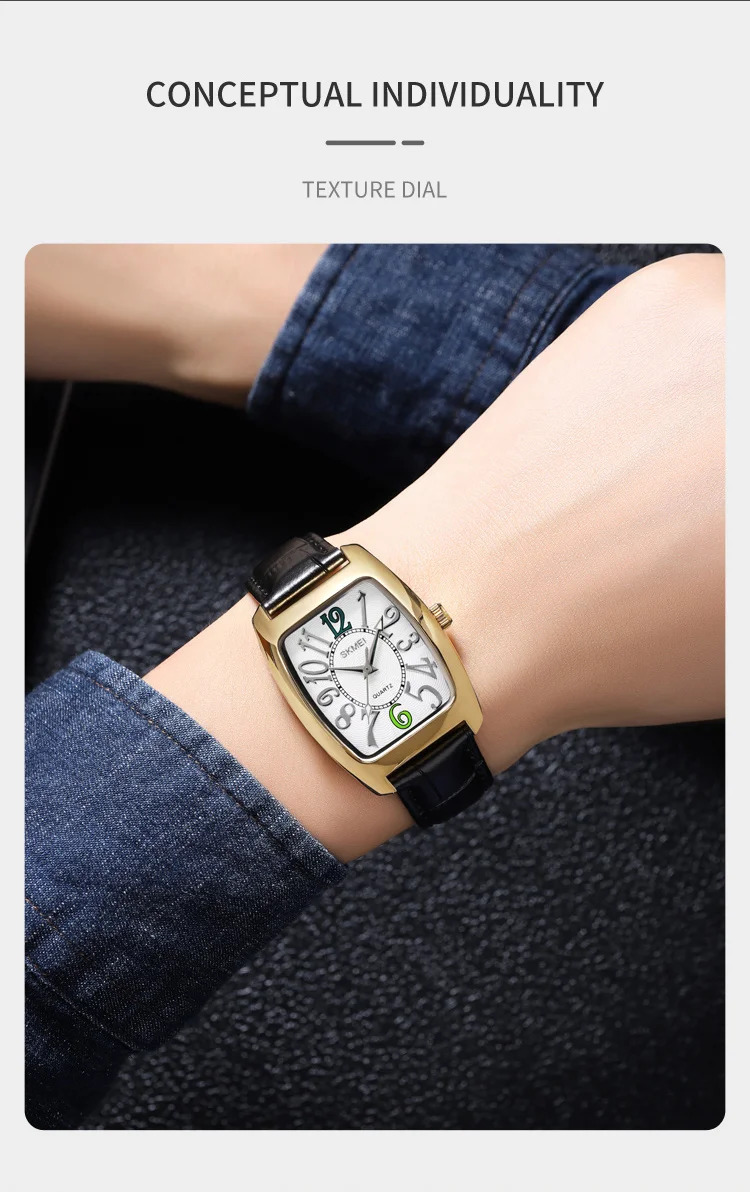 SKMEI Leisure Movement Quartz Watches For Men Women Simple Wristwatch Fashion Design Waterproof Elegant Lady Watch Reloj Hombre