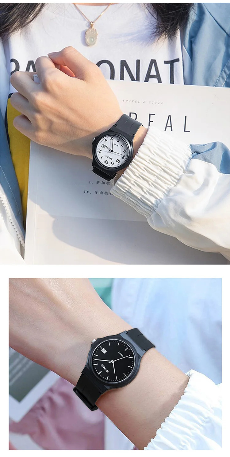 SKMEI Youth Vitality 5Bar Waterproof Wristwatch Fashion Design Movement Quartz Watches For Men Women Student Simple Sports Watch