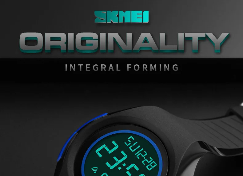 SKMEI Luminous Sports Electronics Wristwatch For Men Women Fashion Simple 5Bar Waterproof Watches Male LED Display Digital Watch