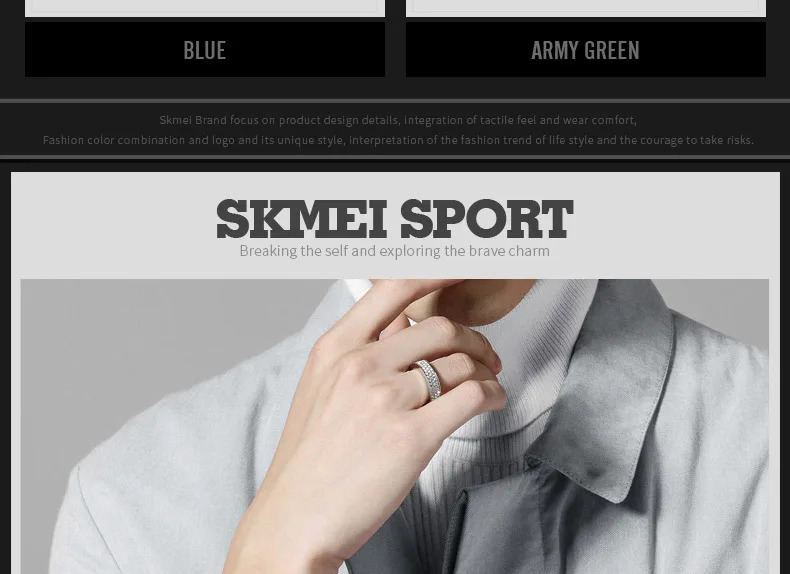 SKMEI Luminous Sports Electronics Wristwatch For Men Women Fashion Simple 5Bar Waterproof Watches Male LED Display Digital Watch