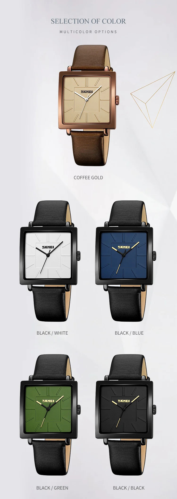 SKMEI Luxury 3Bar Waterproof Watches Fashion Movement Quartz Watch For Women Business Lady Elegant Wristwatches Relogio Feminino