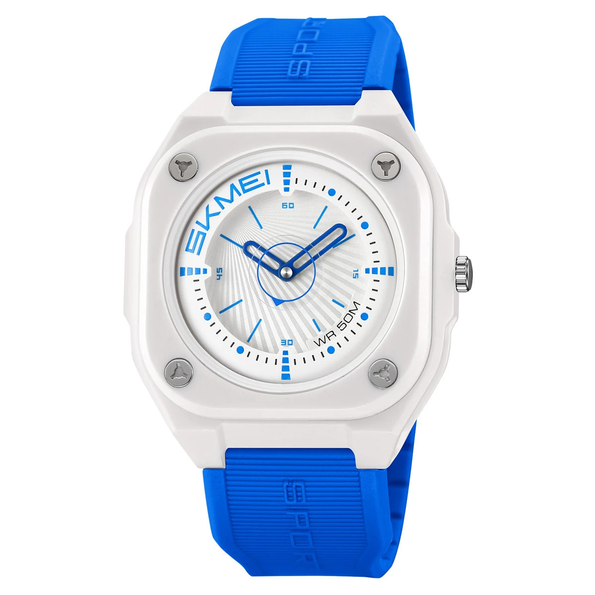 white blue