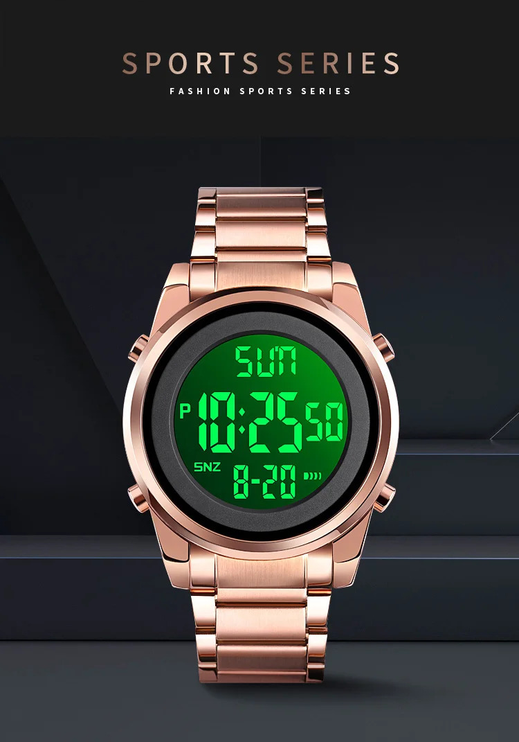 SKMEI Business Digital Electronics Watches For Men Women Fashion Week Date Wristwatch Chrono Count Down Alarm Watch reloj hombre