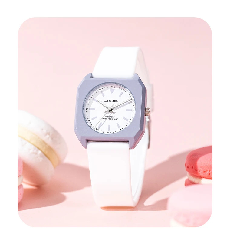 SKMEI Young Sweet Girls Fashion Quartz Watches Elegance Ladies Small Square Wristwatch Simple Waterproof Watch Relogio Feminino