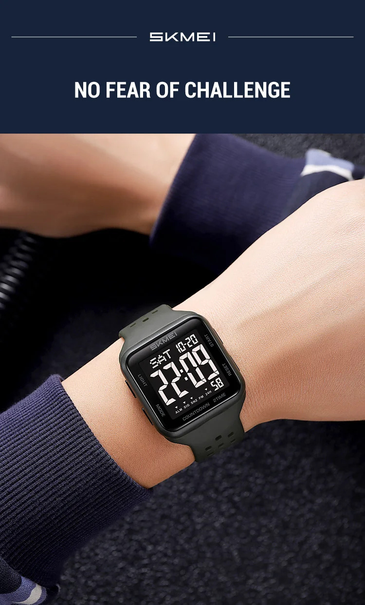 SKMEI Digital Electronics Watches For Men Women Students Fashion Week Date Wristwatch Chrono Count Down Alarm Watch reloj hombre