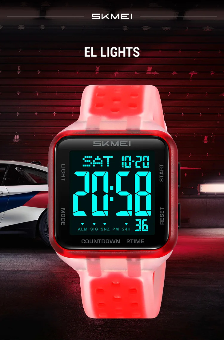 SKMEI Digital Electronics Watches For Men Women Students Fashion Week Date Wristwatch Chrono Count Down Alarm Watch reloj hombre