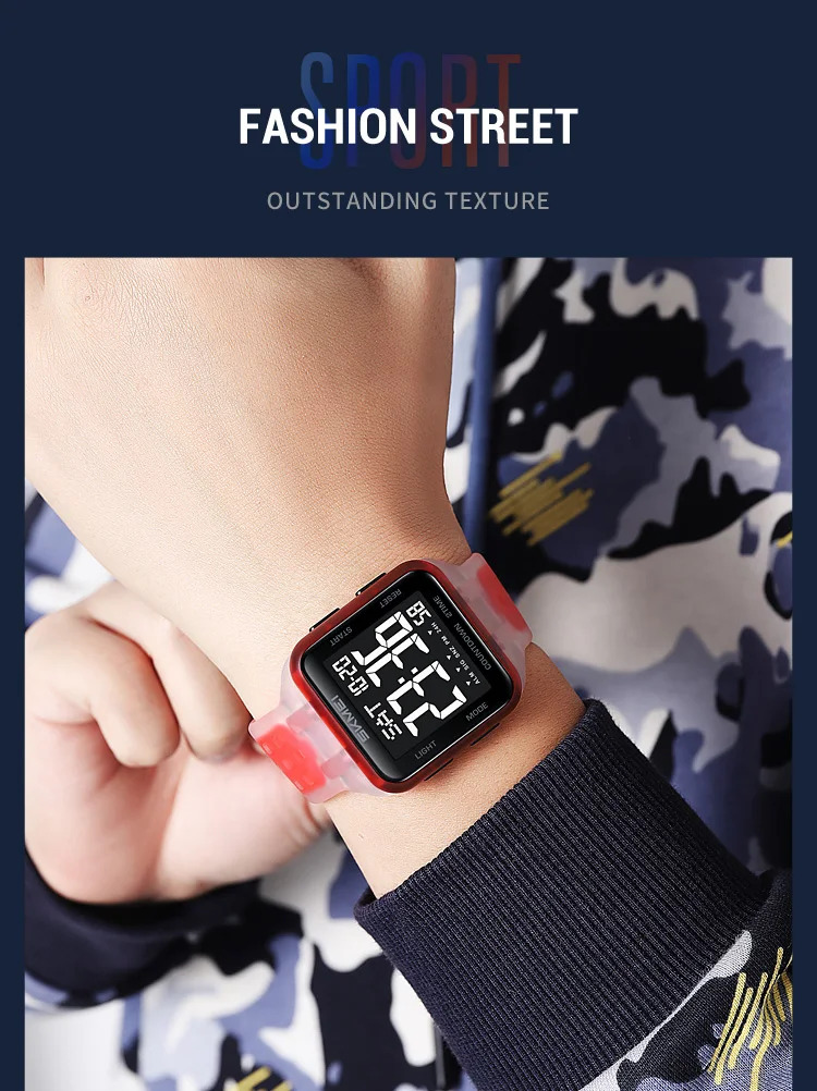 SKMEI Digital Electronics Watches For Men Women Students Fashion Week Date Wristwatch Chrono Count Down Alarm Watch reloj hombre