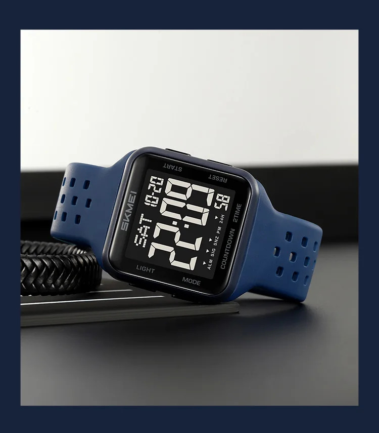 SKMEI Digital Electronics Watches For Men Women Students Fashion Week Date Wristwatch Chrono Count Down Alarm Watch reloj hombre