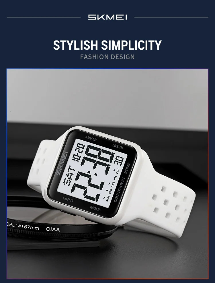 SKMEI Digital Electronics Watches For Men Women Students Fashion Week Date Wristwatch Chrono Count Down Alarm Watch reloj hombre