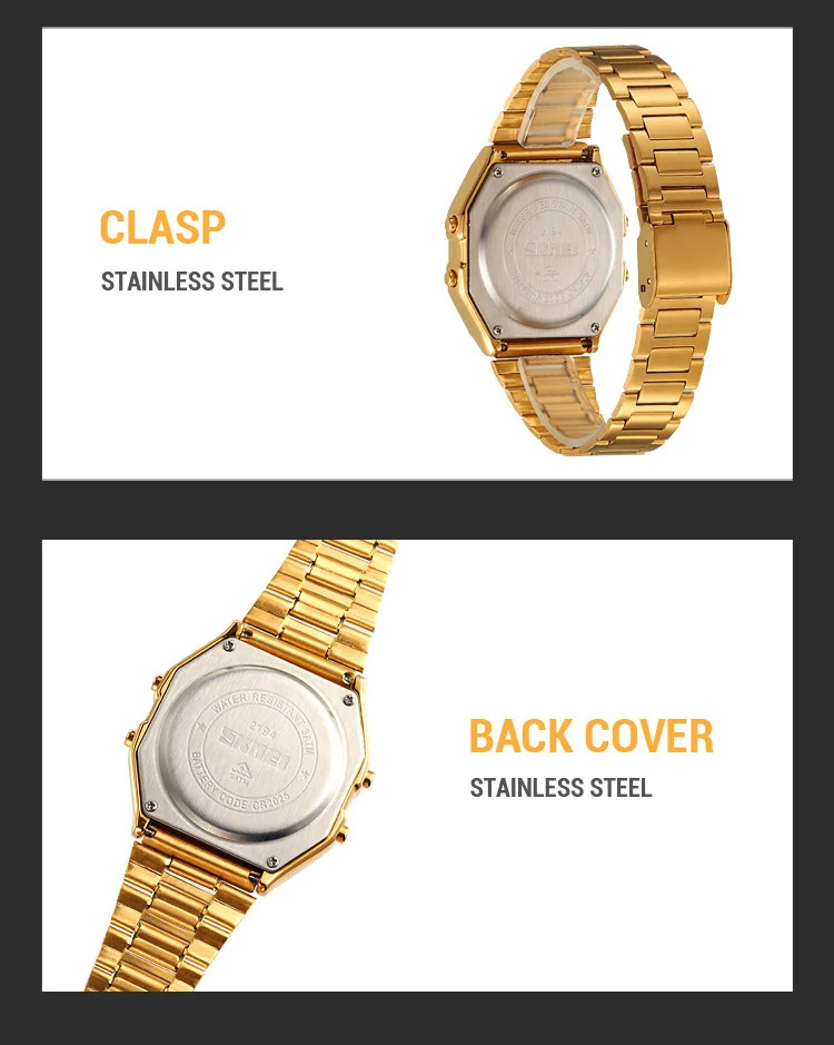 SKMEI Pilgrimage Time Reminder Watches Digital Sports Watches 3Bar Waterproof Wristwatch For Men Women Alarm Watch Reloj Hombre
