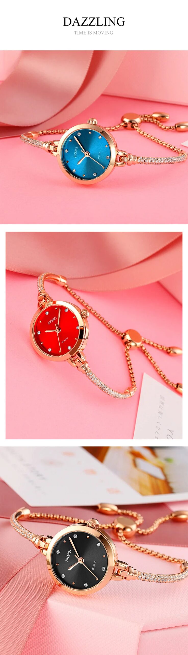 SKMEI Female 3Bar Waterproof Simple Quartz Watch For Women Fashion Thin Ladies Watches Casual Girls Wristwatch Relogio Feminino