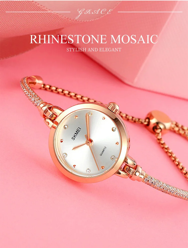 SKMEI Female 3Bar Waterproof Simple Quartz Watch For Women Fashion Thin Ladies Watches Casual Girls Wristwatch Relogio Feminino