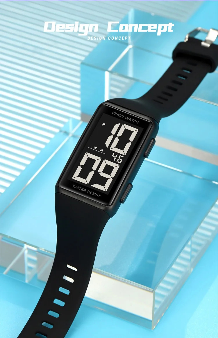 SKMEI Back Light Display Digital Watches For Men Women Waterproof Electronic Wristwtatch Multi-Function Chrono Watch reloj mujer