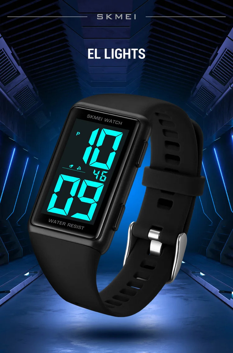 SKMEI Back Light Display Digital Watches For Men Women Waterproof Electronic Wristwtatch Multi-Function Chrono Watch reloj mujer