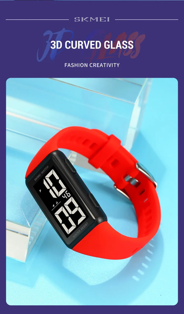 SKMEI Back Light Display Digital Watches For Men Women Waterproof Electronic Wristwtatch Multi-Function Chrono Watch reloj mujer