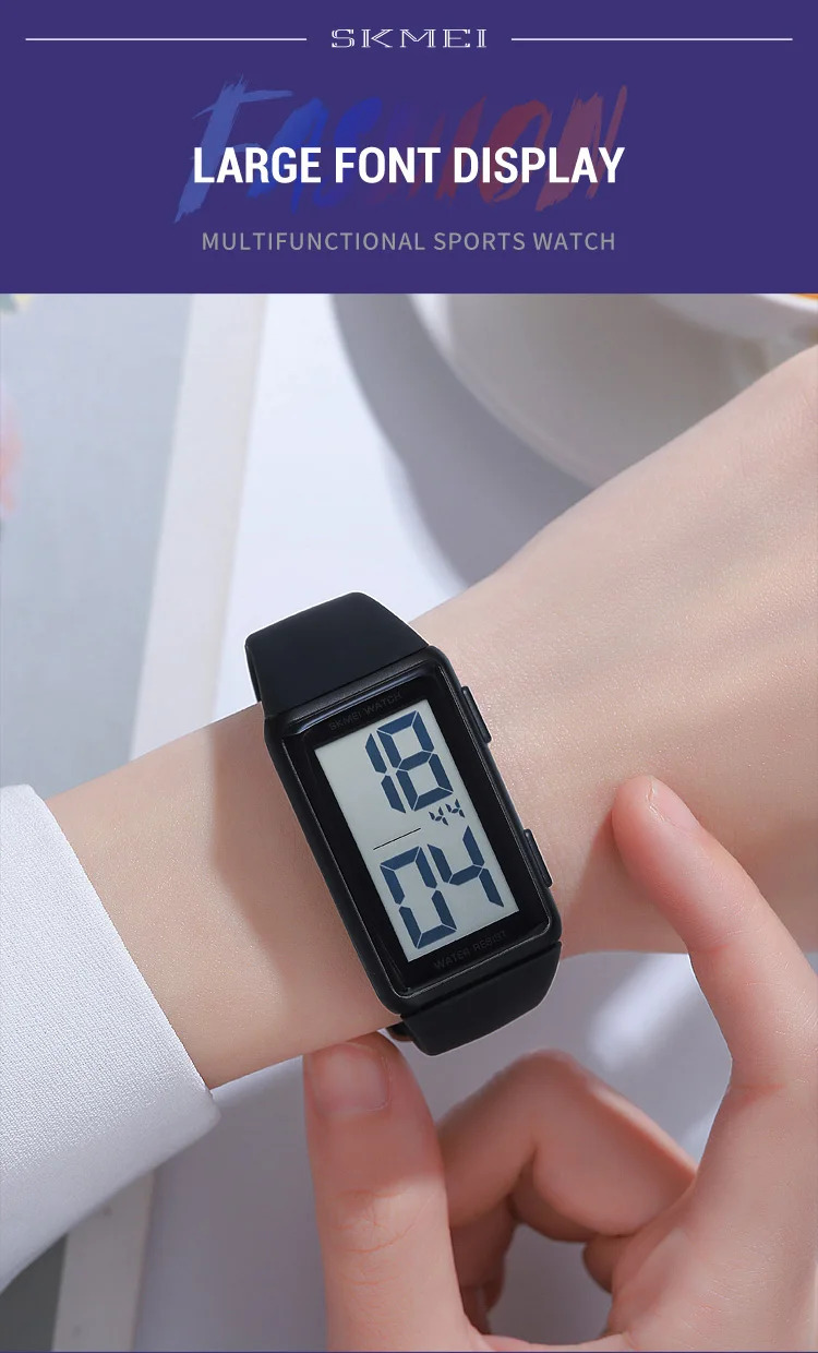 SKMEI Back Light Display Digital Watches For Men Women Waterproof Electronic Wristwtatch Multi-Function Chrono Watch reloj mujer