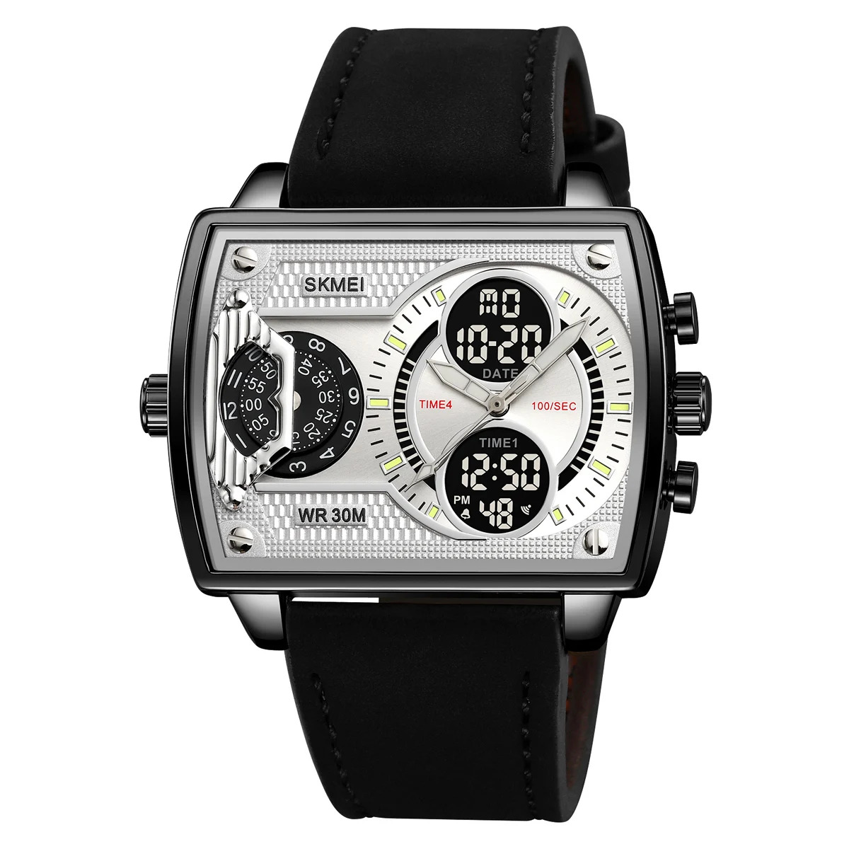 black silver-leather