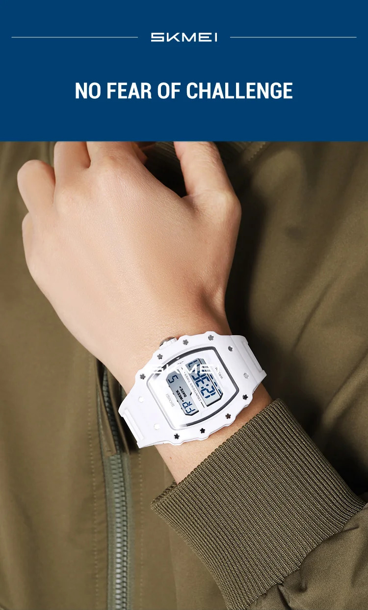 SKMEI Countdown Stopwatch Digital Sports Watches Fashion 5Bar Waterproof Wristwatch For Men Alarm Electronics Watch Reloj Hombre