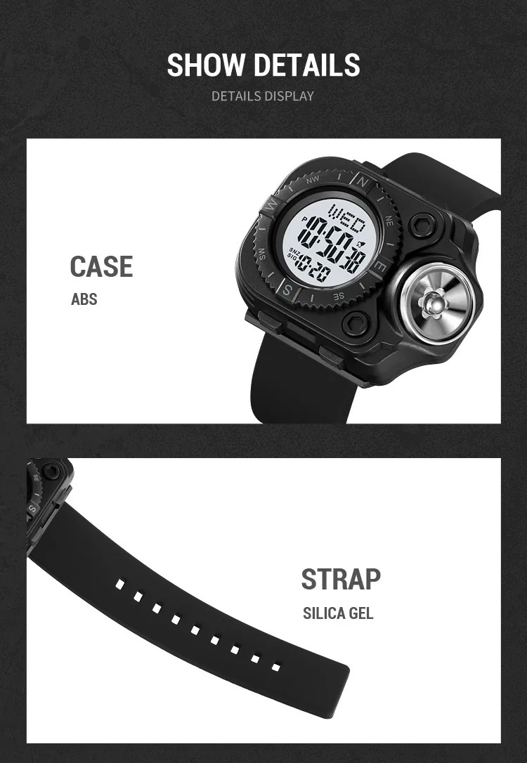 SKMEI Luminous Sports Electronic Watch For Men Women Stopwatch Outdoor Digital Wristwatch Waterproof Military Watch Reloj Hombre