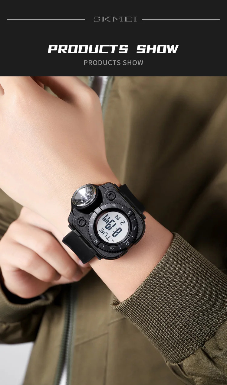 SKMEI Luminous Sports Electronic Watch For Men Women Stopwatch Outdoor Digital Wristwatch Waterproof Military Watch Reloj Hombre
