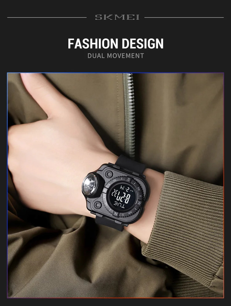 SKMEI Luminous Sports Electronic Watch For Men Women Stopwatch Outdoor Digital Wristwatch Waterproof Military Watch Reloj Hombre