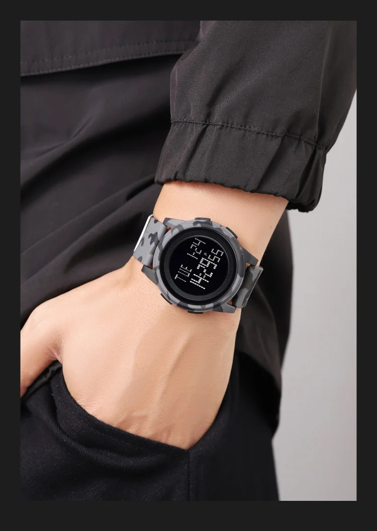 SKMEI Youth Cool Digital Sports Army Watches For Men Women Students Waterproof Stopwatch Electronic Wristwatches Horloges Mannen