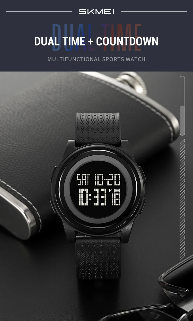 SKMEI Youth Cool Digital Sports Army Watches For Men Women Students Waterproof Stopwatch Electronic Wristwatches Horloges Mannen