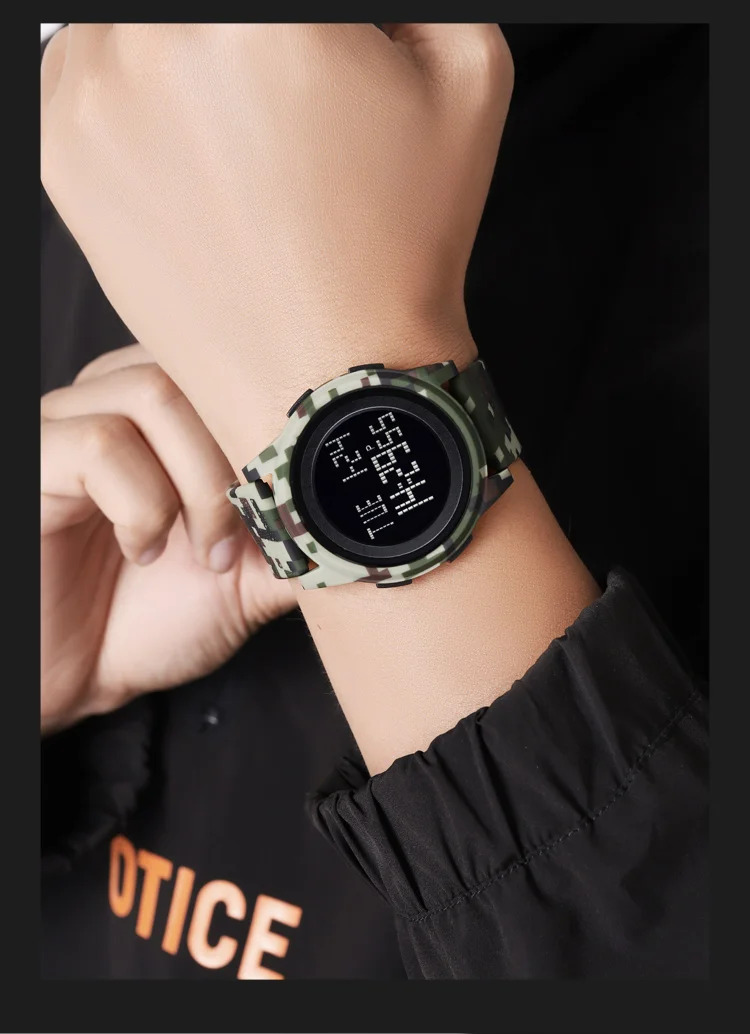 SKMEI Youth Cool Digital Sports Army Watches For Men Women Students Waterproof Stopwatch Electronic Wristwatches Horloges Mannen