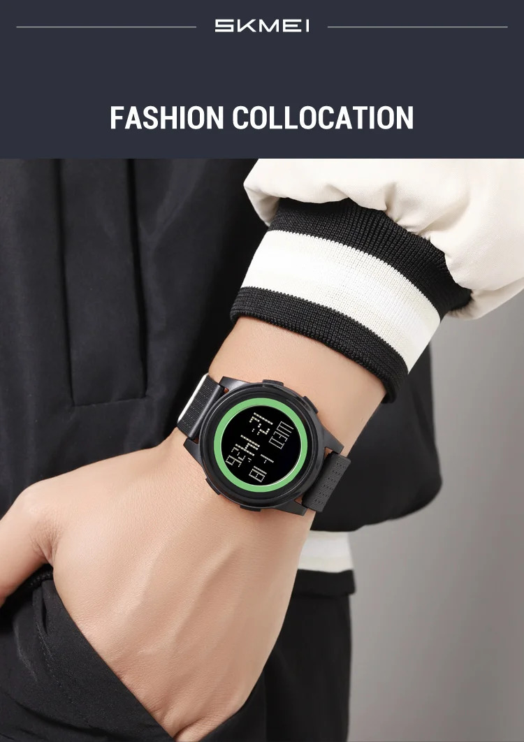 SKMEI Youth Cool Digital Sports Army Watches For Men Women Students Waterproof Stopwatch Electronic Wristwatches Horloges Mannen