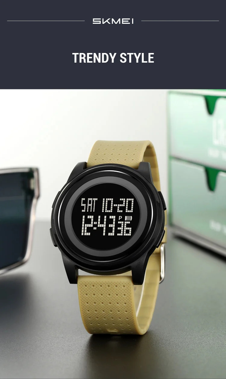 SKMEI Youth Cool Digital Sports Army Watches For Men Women Students Waterproof Stopwatch Electronic Wristwatches Horloges Mannen