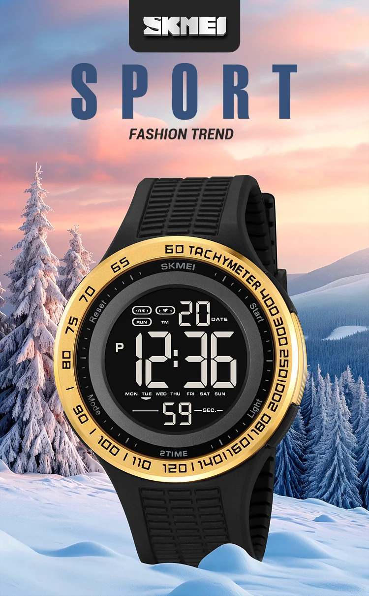 SKMEI Casual 3Bar Waterproof Digital Wristwatches Outdoor Sports Electronics Watch For Men Women Military Watches Reloj Hombre