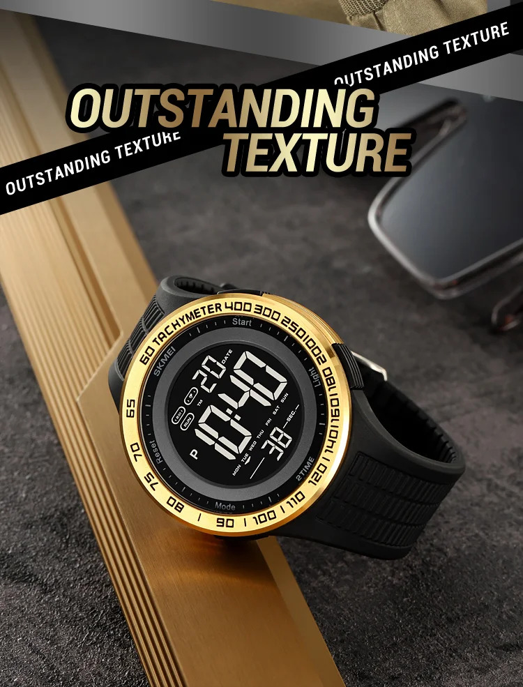 SKMEI Casual 3Bar Waterproof Digital Wristwatches Outdoor Sports Electronics Watch For Men Women Military Watches Reloj Hombre