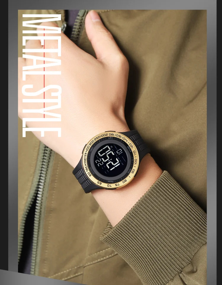 SKMEI Casual 3Bar Waterproof Digital Wristwatches Outdoor Sports Electronics Watch For Men Women Military Watches Reloj Hombre