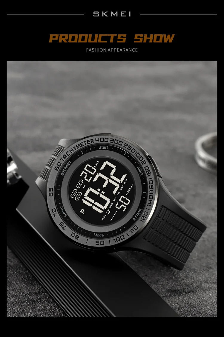 SKMEI Casual 3Bar Waterproof Digital Wristwatches Outdoor Sports Electronics Watch For Men Women Military Watches Reloj Hombre
