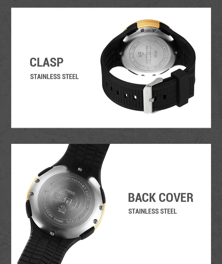 SKMEI Casual 3Bar Waterproof Digital Wristwatches Outdoor Sports Electronics Watch For Men Women Military Watches Reloj Hombre