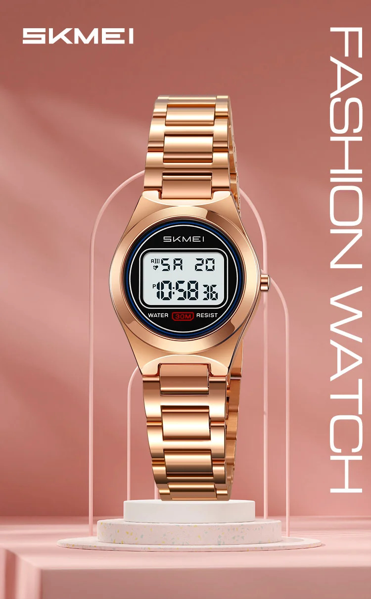 SKMEI Women Top Brands Luxury Watches Ladies Waterproof Electronics Watch Small Dial Elegant Digital Wristwatch Relogio Feminino