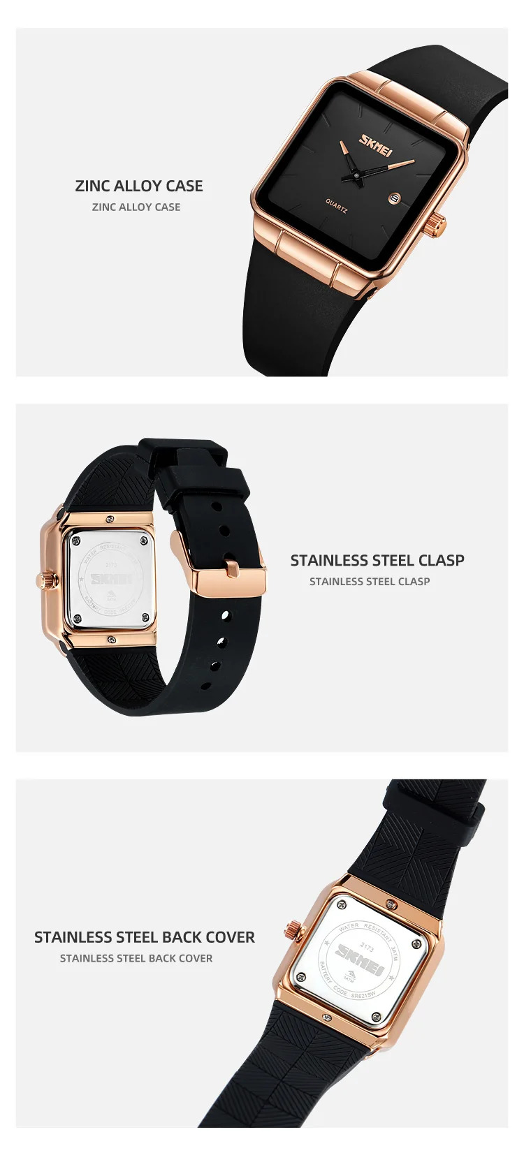 SKMEI Luxury Top Brands Women Elegant Quartz Watches Casual Simple Wristwatch Fashion Famale Waterproof Alarm Watch Reloj Mujer