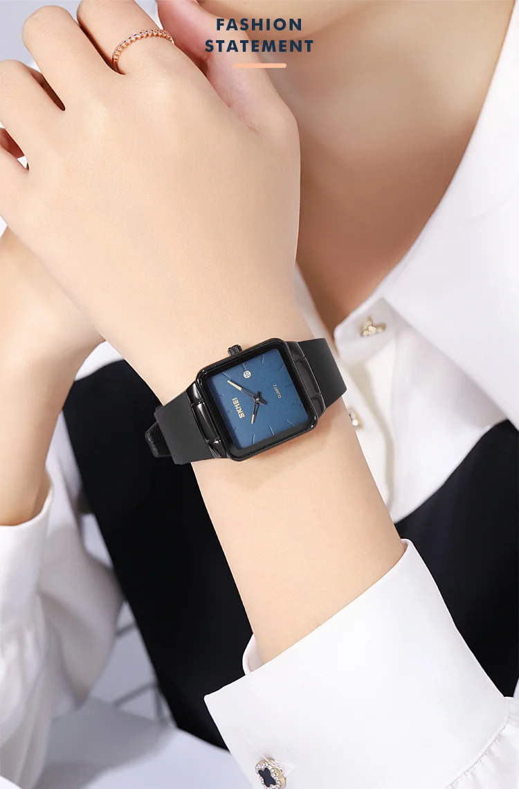 SKMEI Luxury Top Brands Women Elegant Quartz Watches Casual Simple Wristwatch Fashion Famale Waterproof Alarm Watch Reloj Mujer