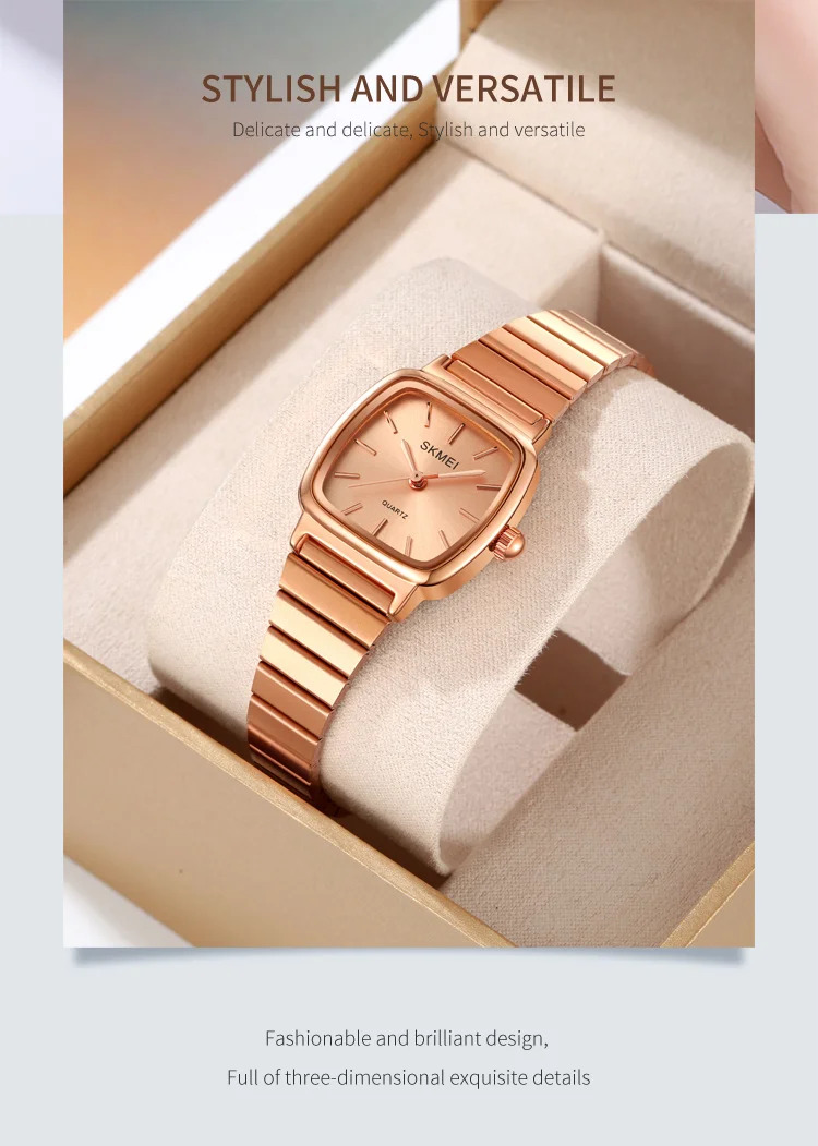 SKMEI Elegance Business Luxury Full Steel Watches For Women Female Quartz Wristwatches Ladies Waterproof Watch Relogio Feminino