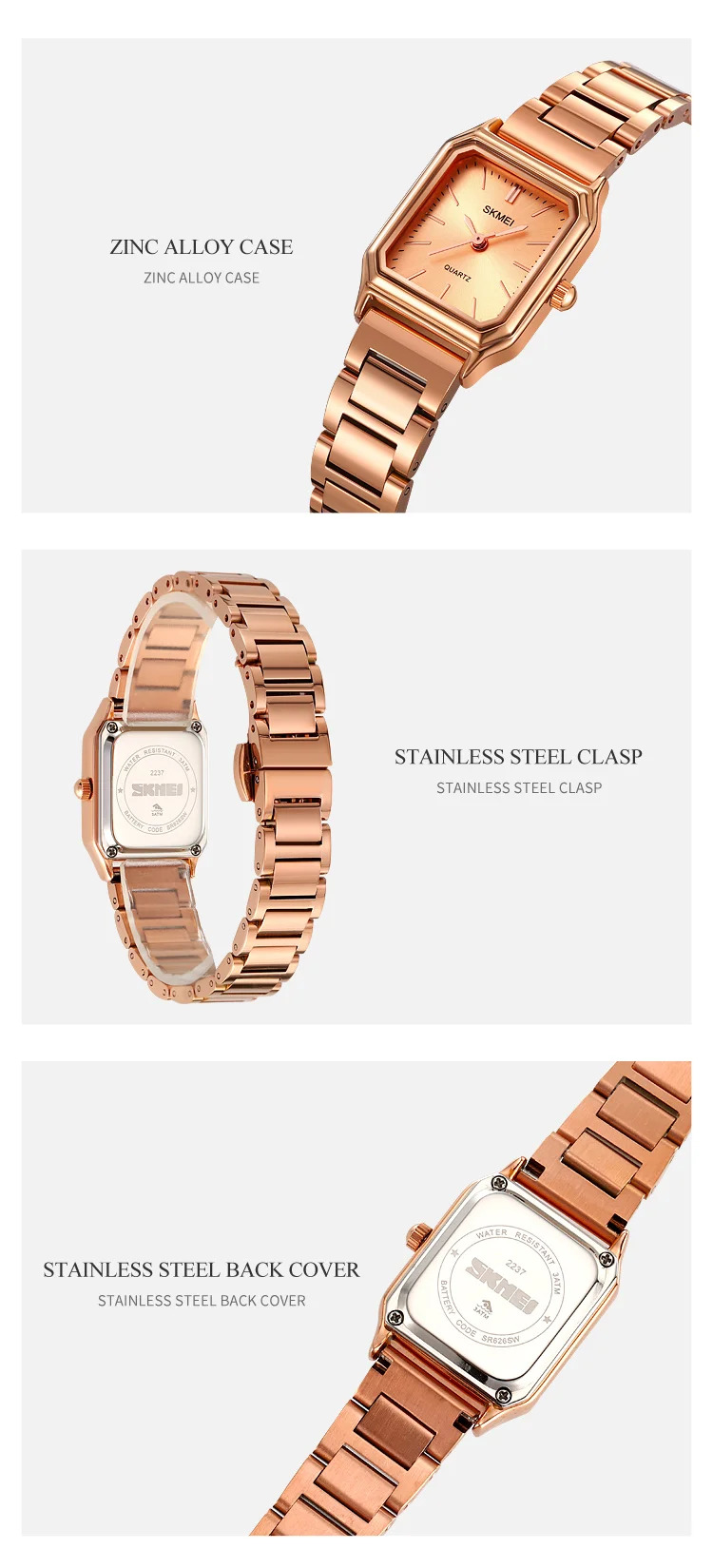 SKMEI Female Fashion Small Dial Watches For Women Elegance Business Quartz Wristwatches Ladies Waterproof Watch Relogio Feminino
