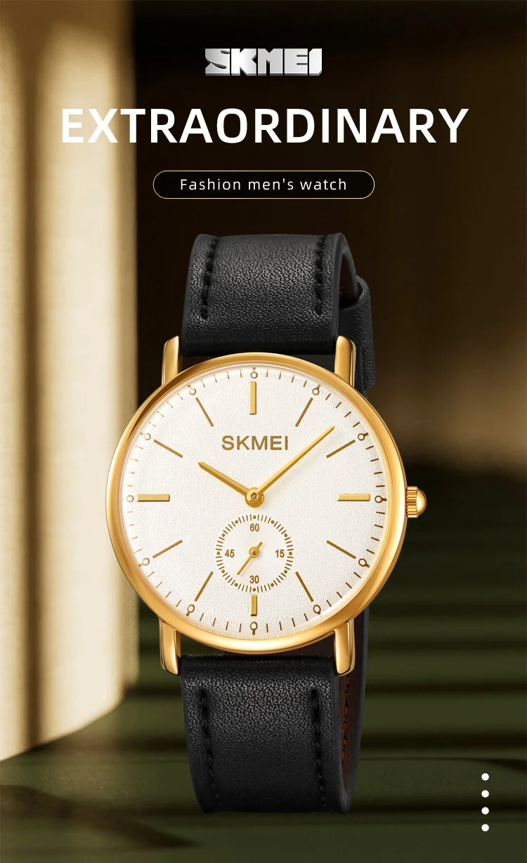 SKMEI Large Dial Simple Quartz Movement Watches For Men Women Waterproof Time Wristwatches Fashion Business Watch Reloj Hombre