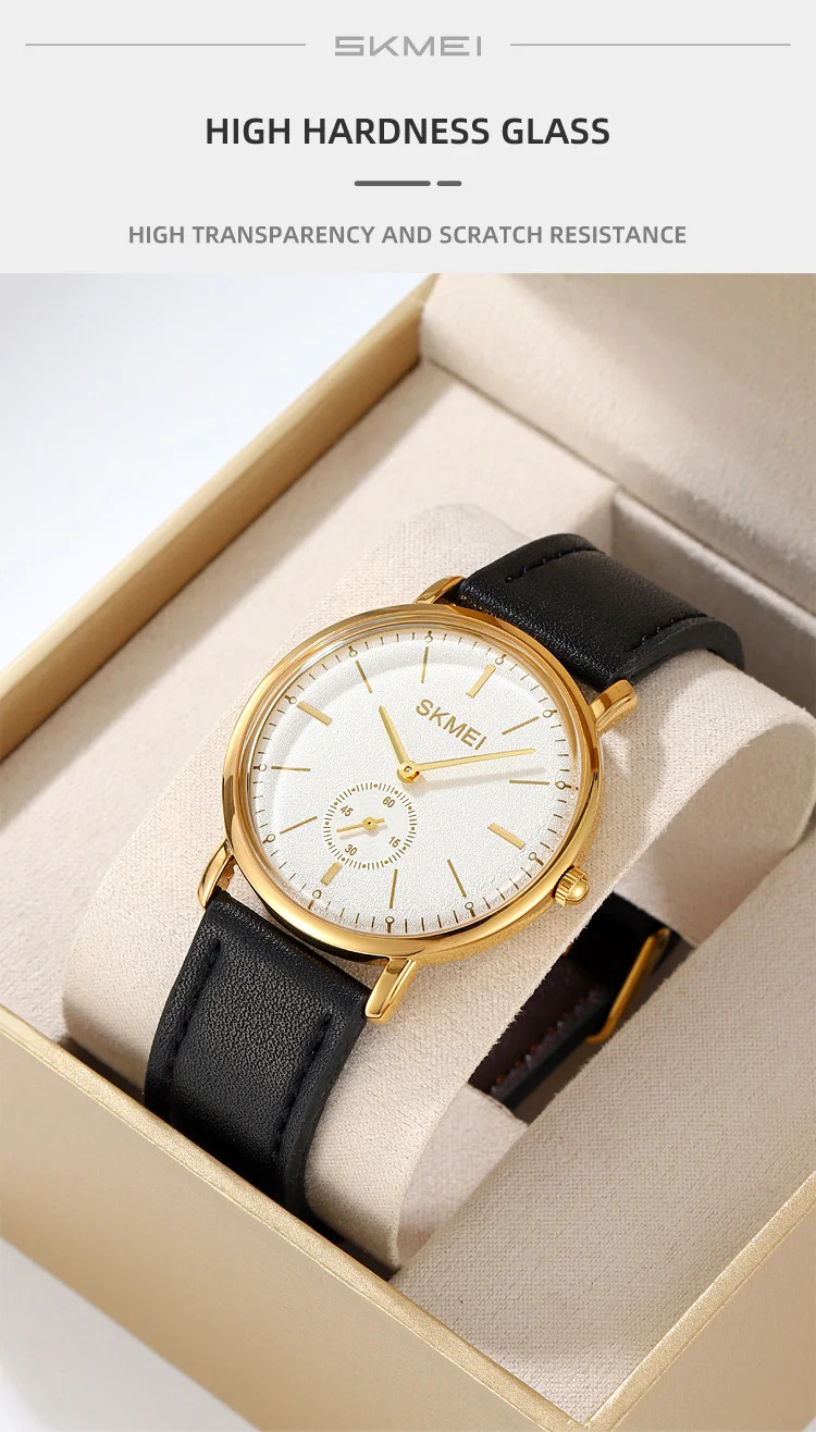 SKMEI Large Dial Simple Quartz Movement Watches For Men Women Waterproof Time Wristwatches Fashion Business Watch Reloj Hombre