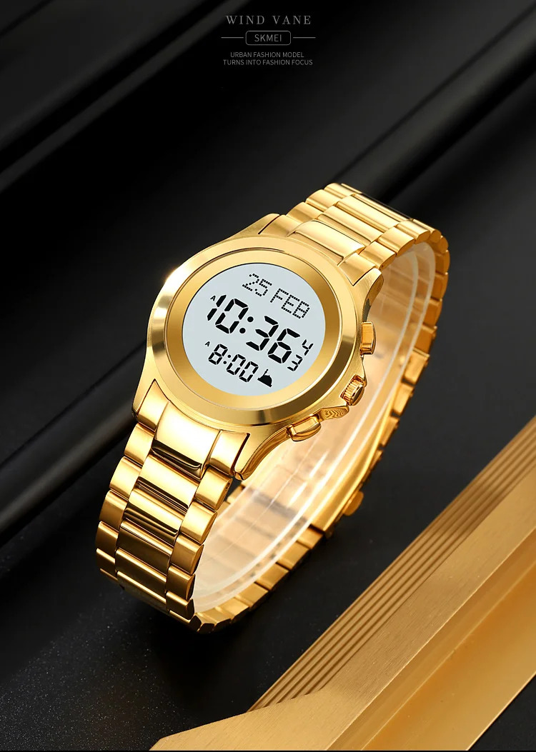 SKMEI Pilgrimage Time Reminder Watches For Men Women Chrono Casual Waterproof Digital Count Down Alarm Wristwatches Reloj Hombre