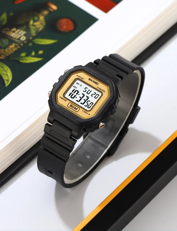 SKMEI Sport Freshness Vitality Watch For Men Women Students Chrono Casual Waterproof Digital Wristwatch Count Down Alarm Watches