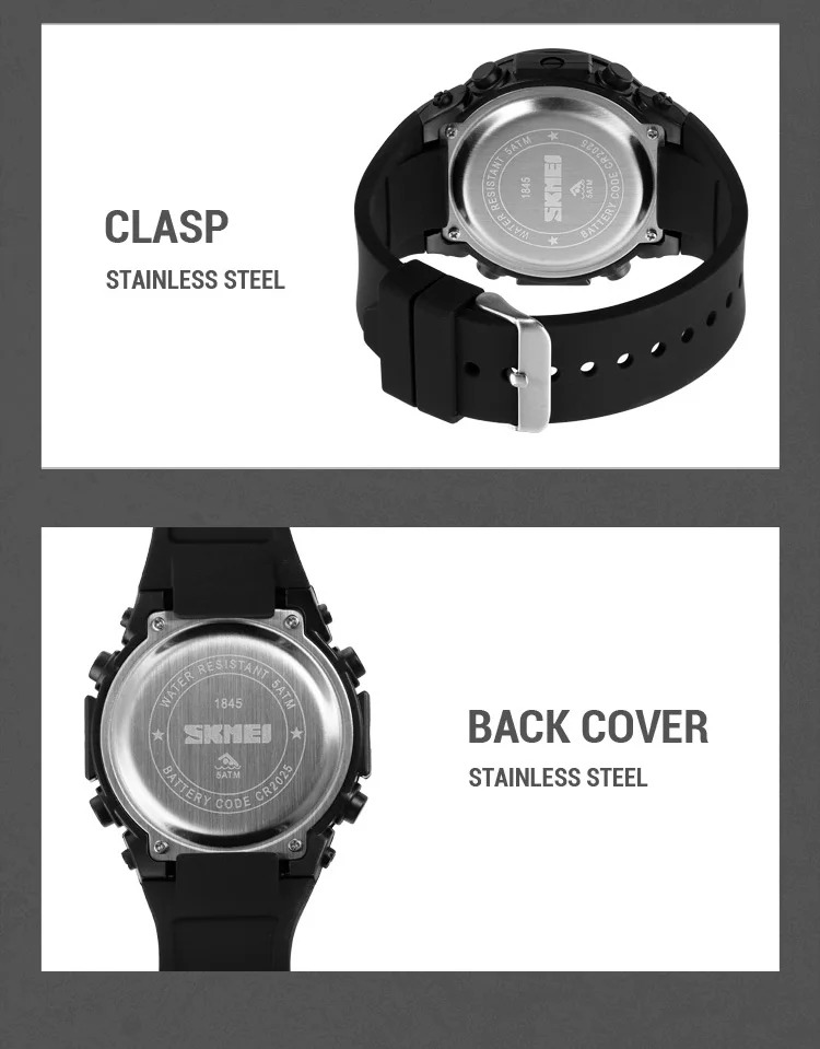 SKMEI LED Light Sport Fashion Watch For Men Women Chrono Casual 5Bar Waterproof Count Down Alarm Digital Wristwatch reloj hombre