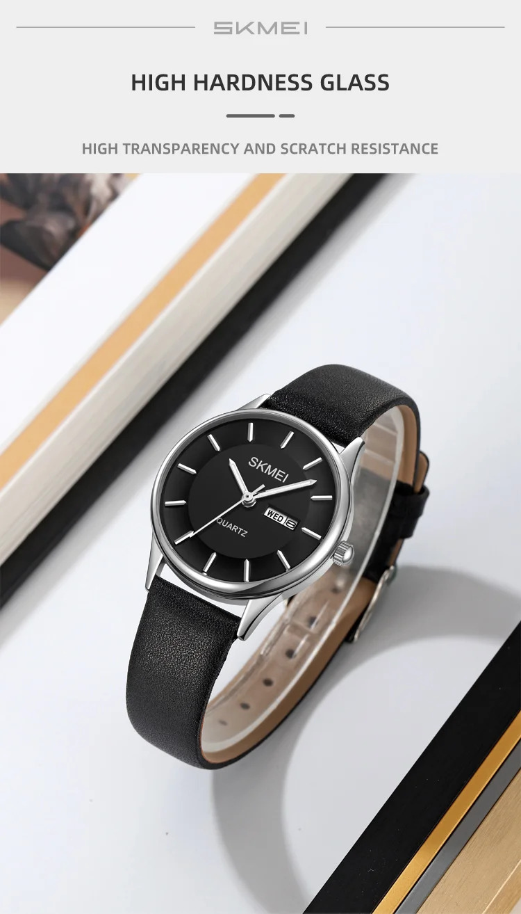 SKMEI Fashion Watches For Women Female Elegance Date Week Quartz Wristwatches Business Ladies Waterproof Watch Relogio Feminino