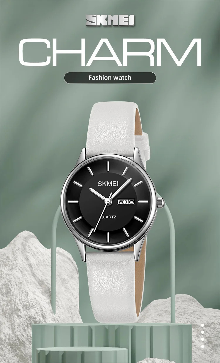 SKMEI Fashion Watches For Women Female Elegance Date Week Quartz Wristwatches Business Ladies Waterproof Watch Relogio Feminino