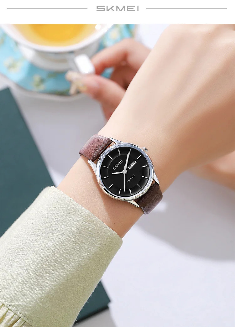 SKMEI Fashion Watches For Women Female Elegance Date Week Quartz Wristwatches Business Ladies Waterproof Watch Relogio Feminino